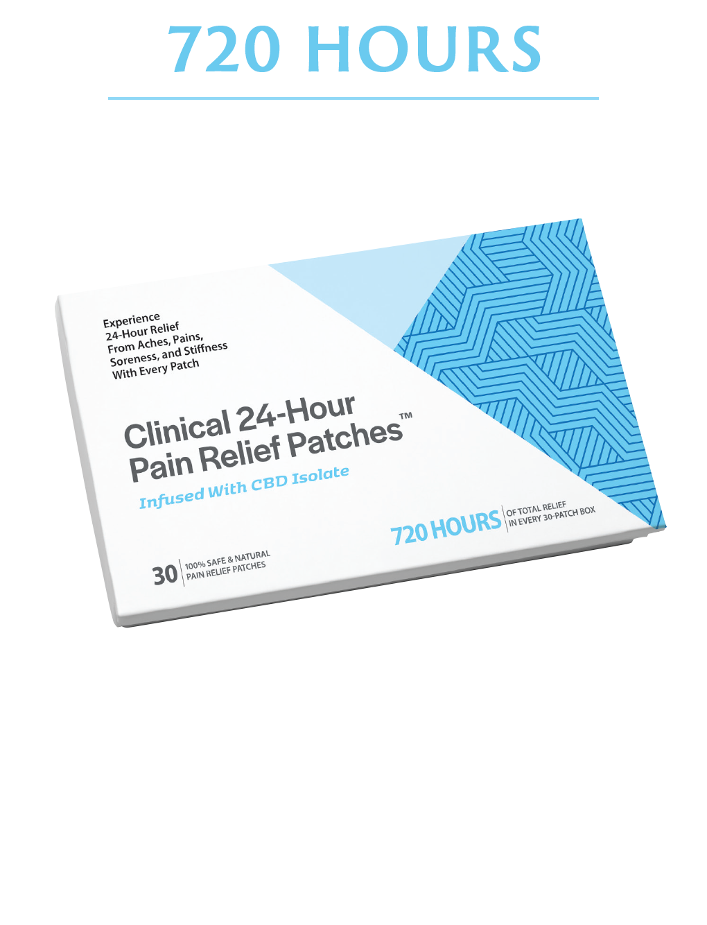 24-Hour Pain Relief Patches – 720 hours